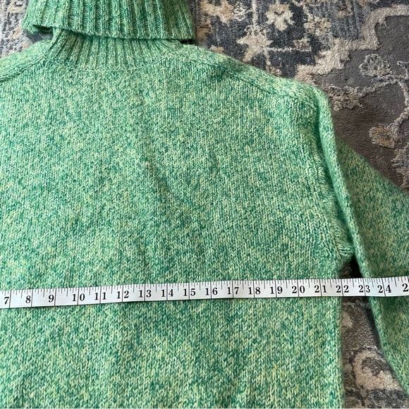 Green Turtleneck Sweater - Picture 3 of 4
